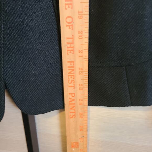 Banana Republic 2 Button Jacket Blazer Womens 0 Equestrian Preppy Wool Blend - Picture 11 of 13